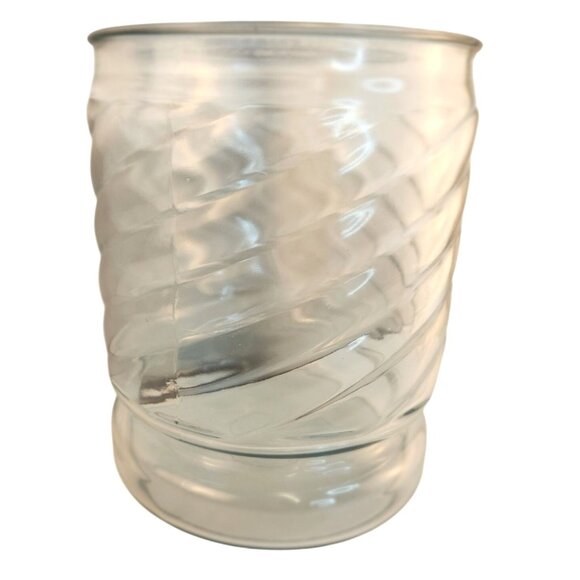 Large Swirled Glass Vase - Cylindrical Shape For Terrarium Or DIY Decor - Picture 9 of 11